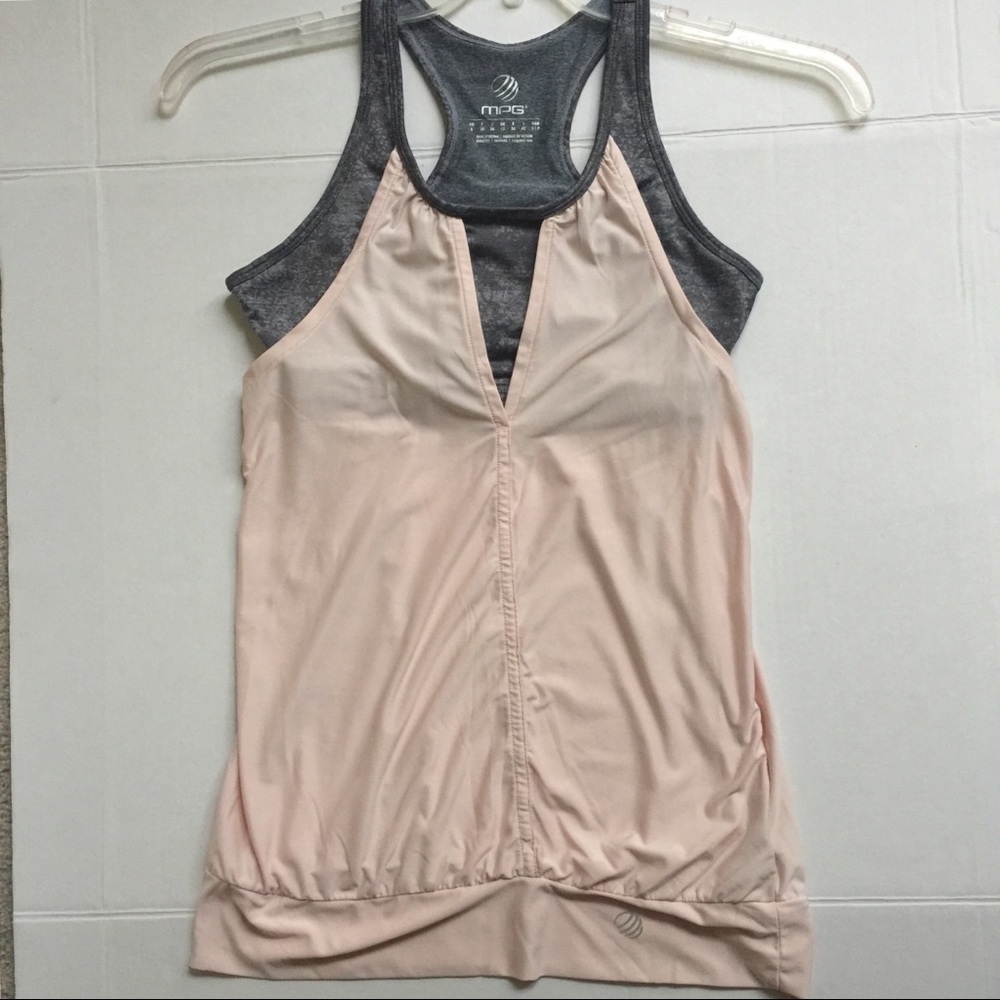 Mondetta Racerback Tank with Built in Sports Bra